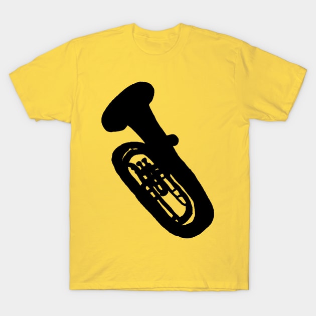 Tuba T-Shirt by HoneyvilleArt